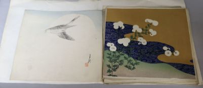 Ten Japanese Surimono prints