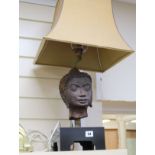 A 'head' table lamp