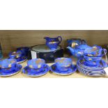 A Japanese tea set, Gien plates etc.