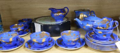 A Japanese tea set, Gien plates etc.
