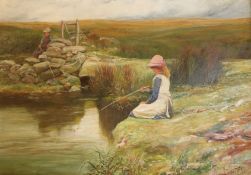 Charlie Potter (British, fl.1867-1892), oil on canvas, 60 x 90cm