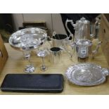 A group of plated wares