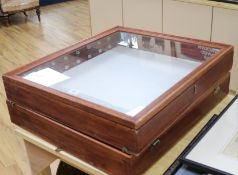 2 glazed table top display cabinets