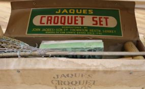 A Jacques croquet set etc