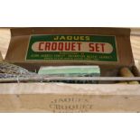 A Jacques croquet set etc