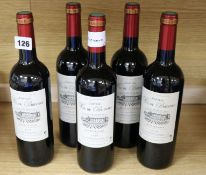 Five bottles Chateau Val de Bridoine