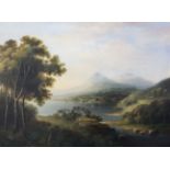 19th century English Schooloil on canvasExtensive landscape19 x 25.5in.