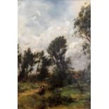 William Darling McKay (1844–1924)oil on canvasFigures in a windy landscapeinitialled15 x 11in.
