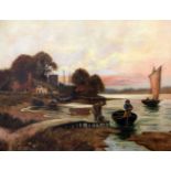 Stuart Lloyd (1875-1929)oil on canvasSunset on the River Exesigned18 x 24in.