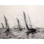 William Lionel Wyllie (1851-1931)2 etchingsFishing boats at seasigned in pencil9 x 10.5in.