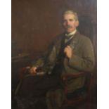 Herbert A. Olivier (1861-1952)oil on canvasPortrait of F. W. Pymansigned and dated 191249 x 39in.
