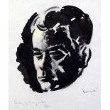 Attributed to Jacob Kramer (1892-1962)pastel and black inkStudy of Percy Cokesigned and dated 194113