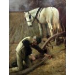 W Francisoil on canvasboardThe Sleeping Ploughmansigned23 x 18in.