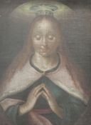 19th century Continental Schooloil on canvas laid on boardStudy of the Virgin Mary8.5 x 66.5in.