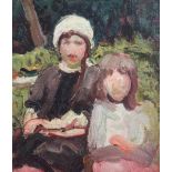 Manner of Roderic O'Connoroil on canvasStudy of two girls13 x 11.5in.