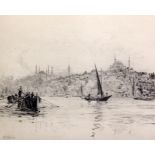 William Lionel Wyllie (1851-1931)etchingConstantinople from the Bosphorussigned in pencil8 x 10in.