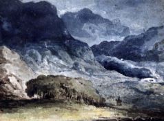 Attributed to George Jones (1786-1869)watercolourIrish landscape, c.18135.5 x 7.5in., unframed