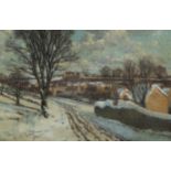 Arthur Bateman (1883-1970)oil on canvasWinter landscapesigned and dated '4720 x 30in.