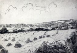 John Copley (1875-1950)three etchingsBarley Stooks, Bay of Palma & El Muchachosigned in