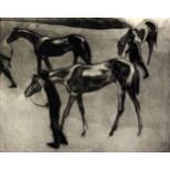 John Copley (1875-1950)etchingHorses after a Racesigned in pencil8.75 x 11in.