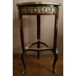 A Continental Louis XV style marquetry occasional table