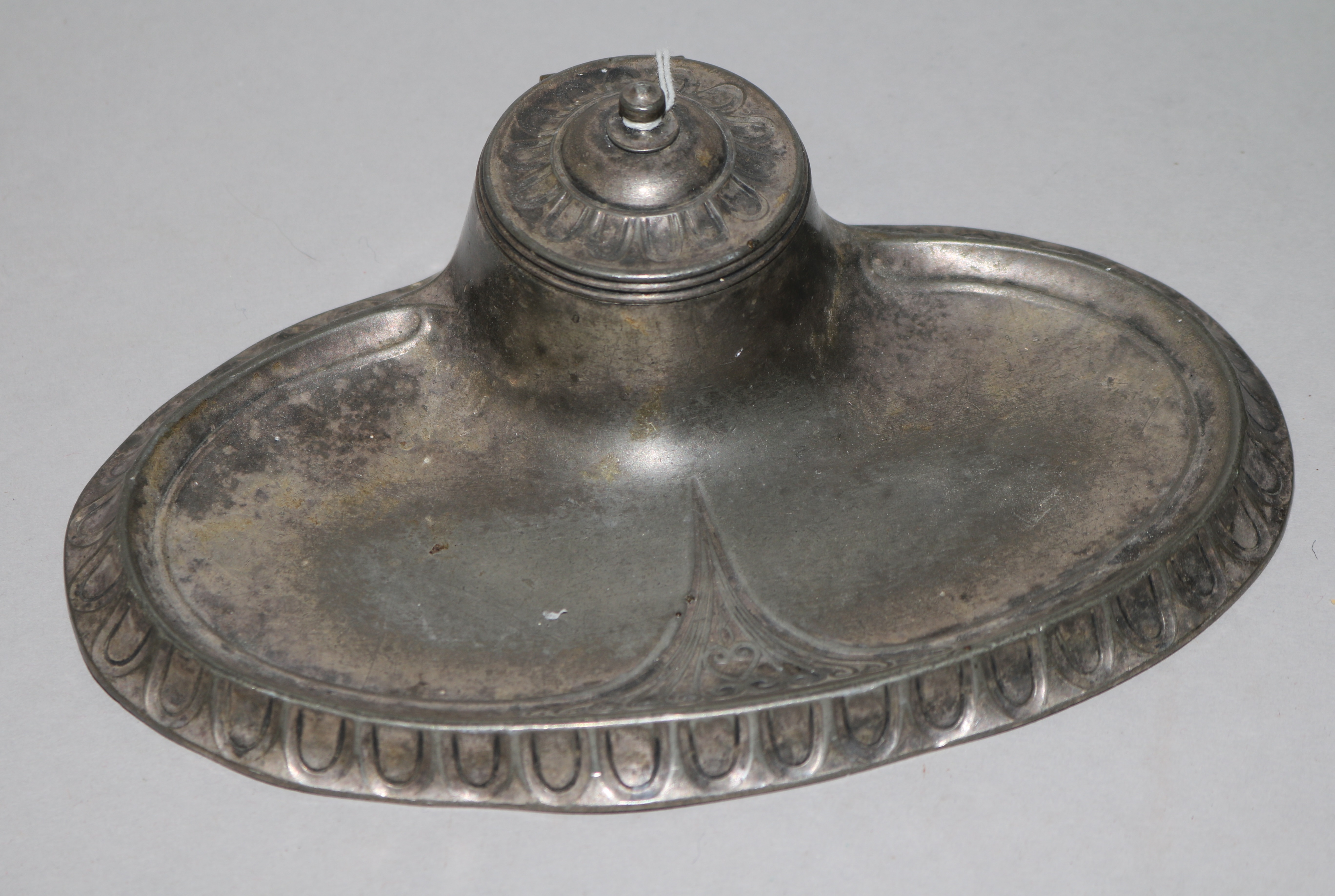 A WMF silver plated inkwell