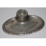 A WMF silver plated inkwell