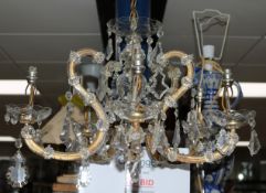 A five branch chandelier