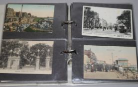 A postcard album of mostly early 20th views of Brighton