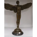 After A.A. Weinman. A bronze figure of Icarus, height 61cm