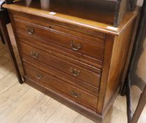 A Victorian chest of drawers, W.92cm