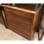 A Victorian chest of drawers, W.92cm