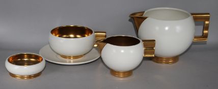 A Robj 5 piece French Art Deco tea set