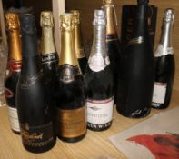 10 assorted sparking wines & champagnes