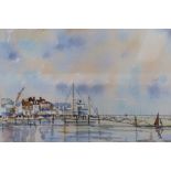 Sue Spiers watercolour, Burnham on Crouch signed, 17 x 23cm