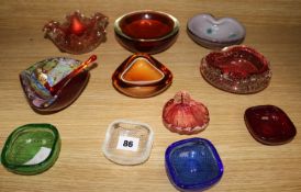 Murano glass dishes