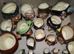 A collection of Doulton Toby jugs