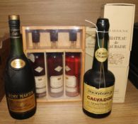 6 assorted brandies