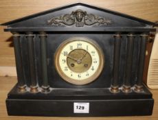 A plain classical slate clock