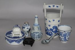 A collection of Chinese & Japanese blue & white 18th & 19th Century ceramics