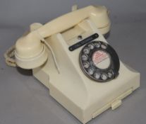 Cream Bakelite telephone