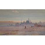 William Knox (1862-1925), watercolour 'Arabian City at Dusk', signed, 28 x 48cm