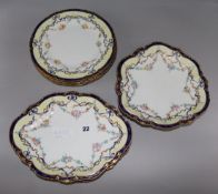 A Crown Derby part dessert service