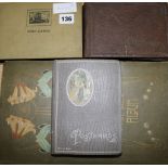 Four postcard albums