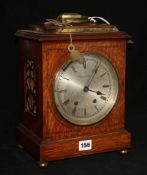 Hampton & Sons. An Edwardian eight day mantel clock