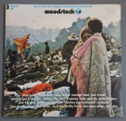 Woodstock original soundtrack, 2663 001, UK Atlantic Plum Label Stereo, VG+ - VG+