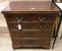 A reproduction mahogany bachelor's chest, W.68cm