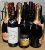 One magnum of Mouton Cadet, 1997 and twenty seven other assorted bottles of wine including Chateau