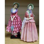 Two Royal Doulton figures "Gillian" and "Priscilla"