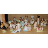 A collection of twenty three assorted Beswick Beatrix Potter figures and a Brambley Hedge figure